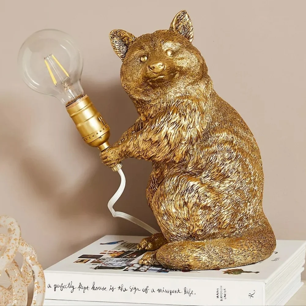 Anthropologie The Icon Table Lamp: Raccoon Edition - Picture 2 of 3